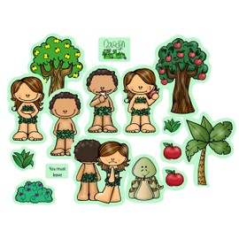 Garden of Eden Adam & Eve Bible Felt Set for Flannel Board Stories