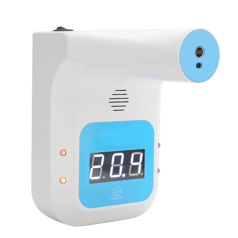 Infrared Forehead Thermometer Non Contact Digital LCD Wall Mounted Thermometer