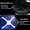 Motorcycle 5-3/4 5.75" LED Headlight with Housing Bucket Smoke X-Style