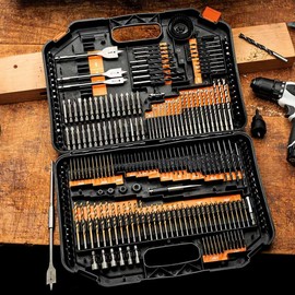 Kings County Tools 246 Piece Drill Bits & Drivers Set | Compact Fold-Out Organization Case | DIY and Pro Ready Kit | Variety of Sizes for Almost Every Drilling and Attaching Job
