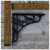 Ironmongery World Cast Iron Victorian Style Scroll Shelf Support Book