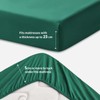 RUIKASI Fitted Sheet 180 x 200 cm Green Bed Sheet