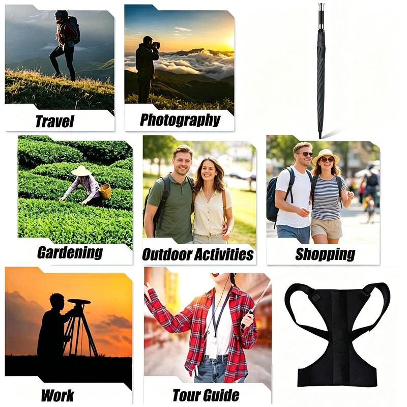 Hayaww Umbrella Holder Strap Hands Free Umbrella Holder Portable Hands