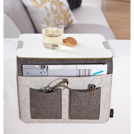 Carry Sofa Tray Sofa Butler Grey Armrest Organiser Sofa Shelf