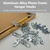 YAFIYGI 18Pcs Picture Frame Hardware D Ring Hangers Metal Hanger