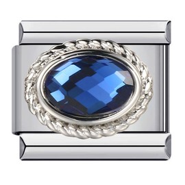 NOOFNO Birthstone Charms for Italian Charm Bracelet, 9mm, Birthday Gift (September)