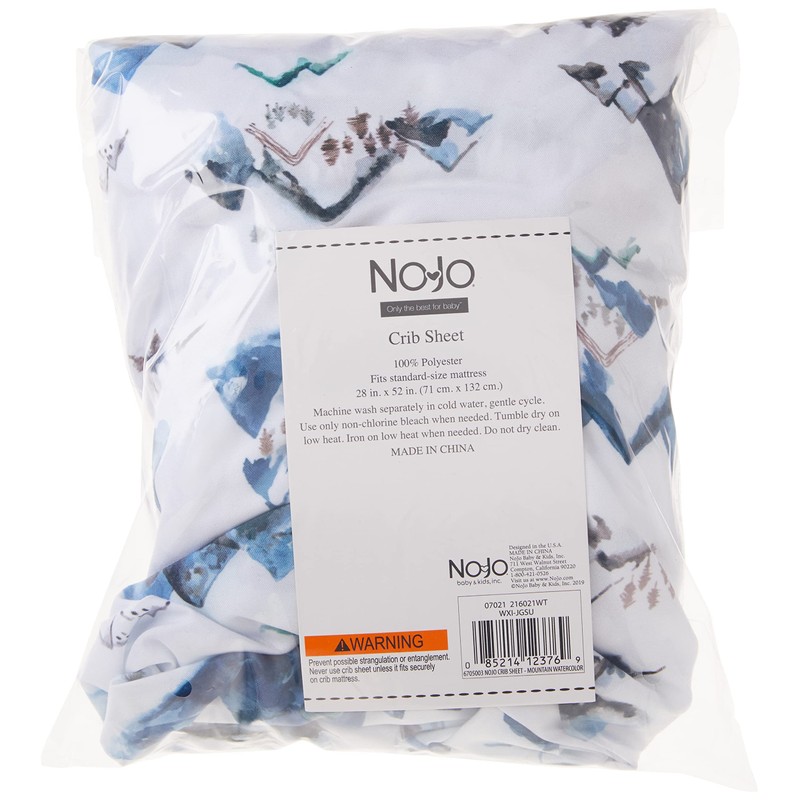 NoJo NJ Mountain - Sábana de Acuarela para Cuna