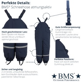 BMS Snow Pants – Breathable & Waterproof - 110 navy