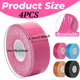 Colorich Pack of 4 Face Lifting Tape Wrinkles Face Tightening, Face Tape Lifting Face, Double Chin Tightener, Face Tape Against Wrinkles for Firming and Skin