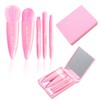 Anactoro Travel Makeup Brushes Set, Easy Taken 5pcs Mini Makeup