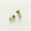 Rnivida 925 Sterling Silver Pineapple Stud Earrings, Pineapple Jewelry Gifts