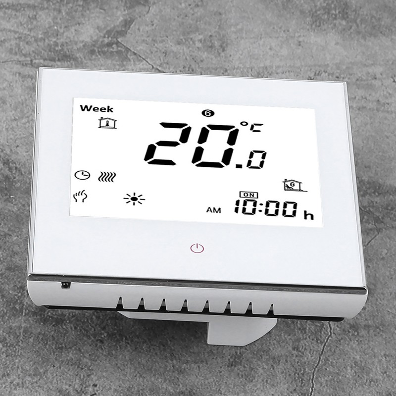 Heating Room Thermostat Weekly Programmable LCD Display Touching Screen 5A