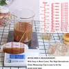 High Borosilicate Glass Measuring Cup Set-V-Shaped Spout，Includes 250ml(8OZ), 500ml(16OZ), and