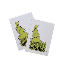 Idaho Lights Holiday tag, 6 pack, letterpress gift tags, eco-friendly perfect for Christmas
