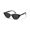 MACJERO Narrow Small Retro Polarized Cat Eye Sunglasses for Women