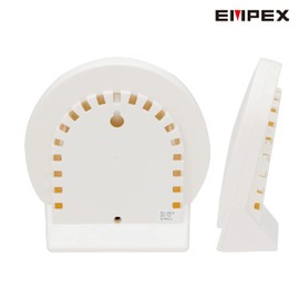 enpekkusu Weather Meter, Temperature and Humidity Meter High Precision Universal Design Place For Made in Japan White Ex – 2831 