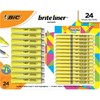 BIC Brite Liner Highlighter Combo Pack, Fluorescent Yellow, 24 ct