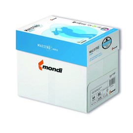 2500 Sheets of Mondi Maestro Extra Copier Paper 80 g/m² DIN A4 Brilliant White TrioTec Technology