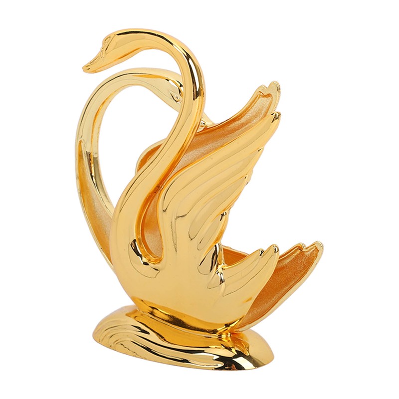Swan Napkin Holder Golden Swan Design Rustproof Alloy Elegant Style