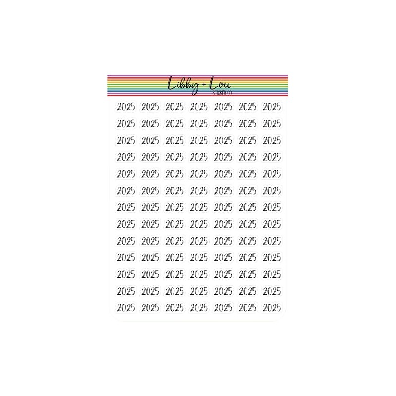 2025 Planner Sticker | Libby and Lou Sticker Co