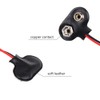 AspenTek 9v Clip para batería con Conector DC Macho de