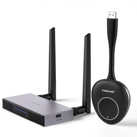 Wireless HDMI Transmitter and Receiver Supports 8 TXs to 1 RX for Business and Home, Lemorele FHD Plug & Play HDMI Radio Transmission for Streaming Video Audio from Laptop/TV Box to HDTV, Monitor