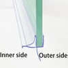 Frameless Shower Door Bottom Seal Shower Sweep with Drip Rail