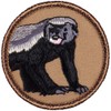 Honeybadger Patrol Patch - 2" Diameter Round Embroidered Patch (Sew-on)