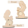 ZKSXOA Pregnancy Announcement Ultrasound Frame Stand Wooden Sonogram Frame Gift
