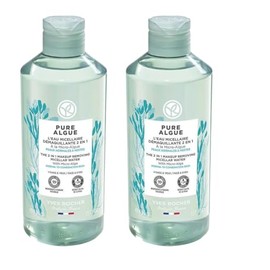Yves Rocher Pure Algue 2 in 1 Miccelar Makeup Removing Water Set of 2-400 ml./13.1 fl.oz.