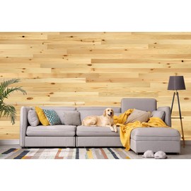 TIMBERCHiC 100% Wood Wall Planks - Made in USA - Peel-and-Stick Wall Panels for Interior Decor - Premium Smooth Finish - DIY Adhesive Wall Panels, Baxter Blonde (3" x 10 Sq Ft)