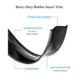 ZRNIDIYR Premium White RV Trim Molding Insert - 50ft Length, 7/8 Width - includes End Caps and Screws - Weather Stripping and Screw Cover Trim for Exterior RV Trim Molding