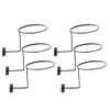 Veraing 6 Pieces Helmet Holder Wall Mount Helmet Storage Display