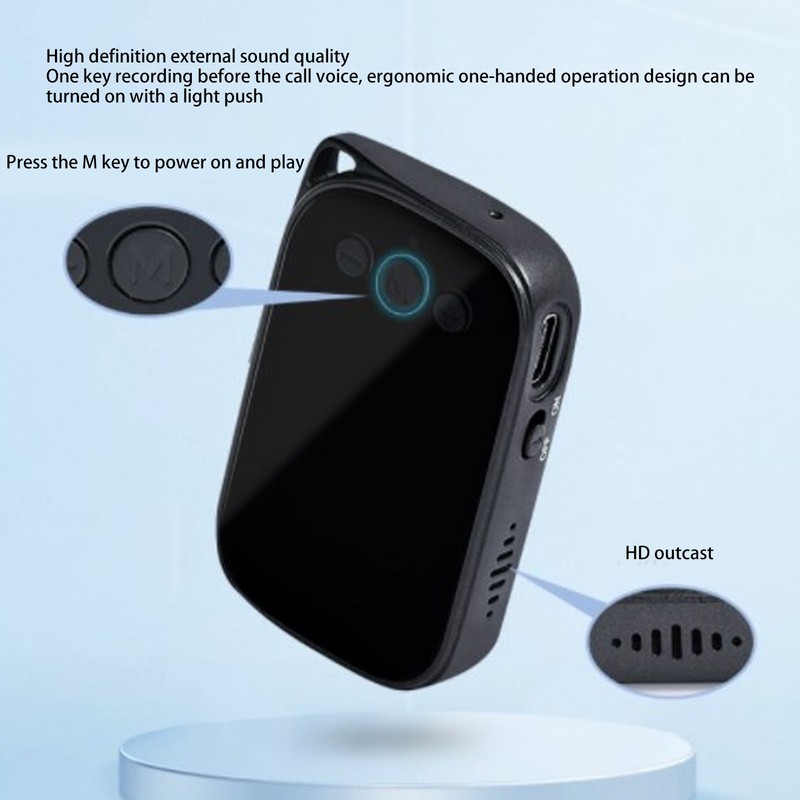 Magnetic Voice Activated Recording Device DSP Noise Cancellation Portable Voice