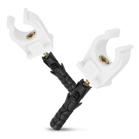 Plastic Pipe Clamp Pipe Clamp Dowel Safe Pipes Safe Installation Hose Hanger Durable Polypropylene 16-18 mm Pack of 50