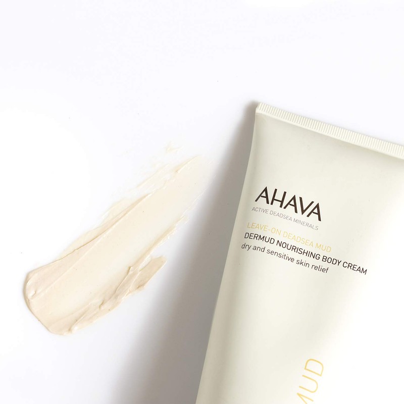 AHAVA Dermud Nourishing Body Cream, 6.8 Fl Oz