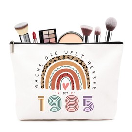 Gift 40th Birthday Woman, 40th Birthday Women - Makeup Bag, Gifts for 40th Birthday Woman, Practical Gift Idea, Beautiful Design 40th Birthday Woman, 1985