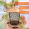 Zeqeey Metal Bird Feeder Hanging Bird Feeder for Birds Bird