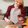 Bacon Grease Container With Strainer, 46OZ Large Enamel Grease Container,