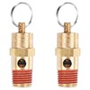 M METERXITY 2-Pack Air Compressor Pressure Release Safety Valve, 1/4"