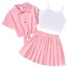 HIHA 7T Girls 3 Piece Skirt Outfit 7/8 Years Little