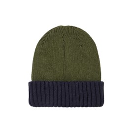 SEALSKINZ | Bacton | Unisex Waterproof Cold Weather Roll Cuff Beanie Hat | Everyday Use & Outdoor Activity | Three-Layer Insulation Technology | Microfleece Lining Olive