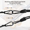 JEELAD Bungee Cord Cargo Strap with Hook and Carabiner, Adjustable
