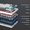 Owpkeenthy 75 Percent Gaming Keyboard Gasket Mounted, 82 Key Wired