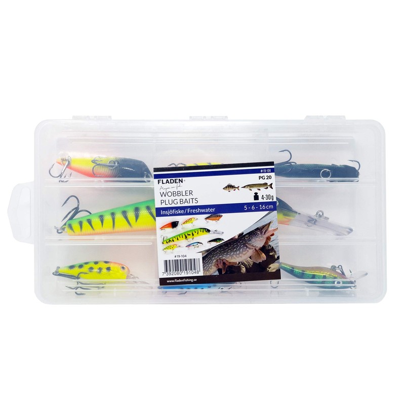 FLADEN Fishing - 7 Piece Assorted Floating PLUGBAIT Lure Pack