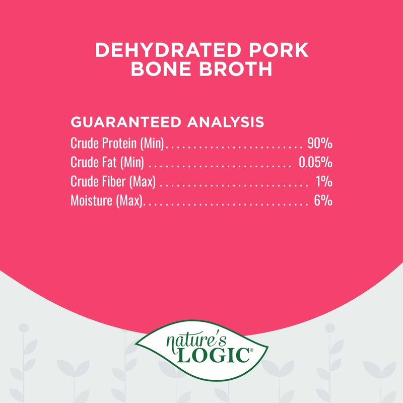 Nature's Logic Dehydrated Bone Broth Powder - 100% Natural Dog