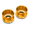 1 Pair NAB Hub Adapters Professional Polished Aluminum Alloy 10