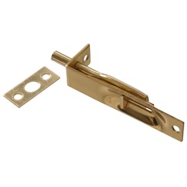 Hillman Hillman 853111 Solid Brass Flush Bolt, 4"