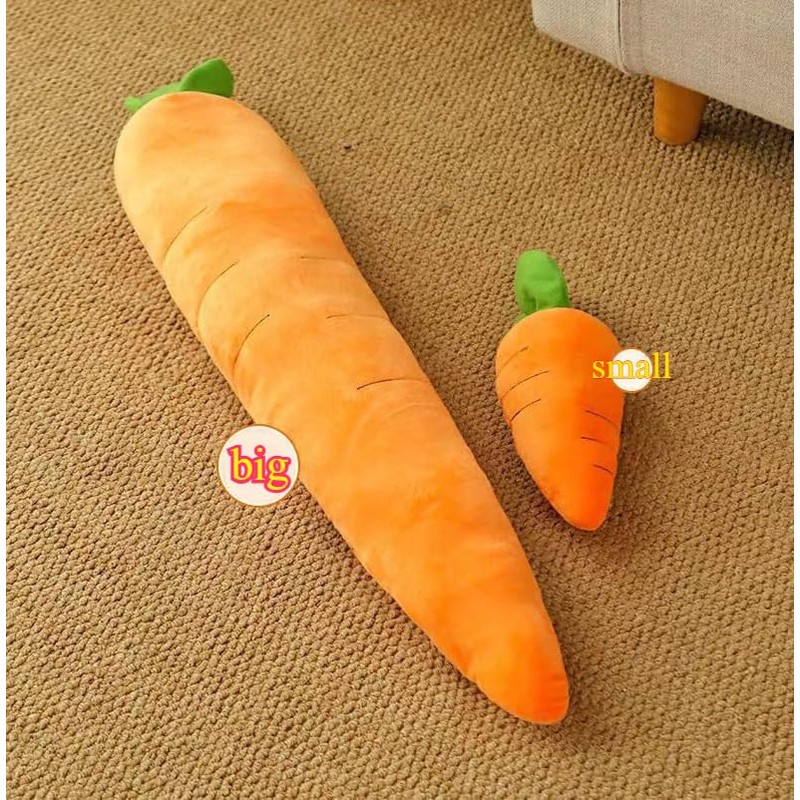 Giant 29.5'' Anxiety Relief Carrot Plush for Dogs - Squeaker
