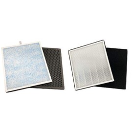 Nispira True HEPA Replacement Filter Set Compatible with Renpho Air Purifier RP-AP001/ RP-AP001S/ RP-AP002, 1 Pack